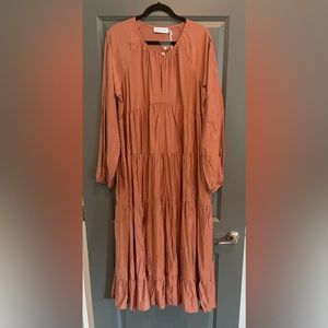 Petal And Pup Alte Dress - Brown - US Size 10 - Women’s Maxi Dress.